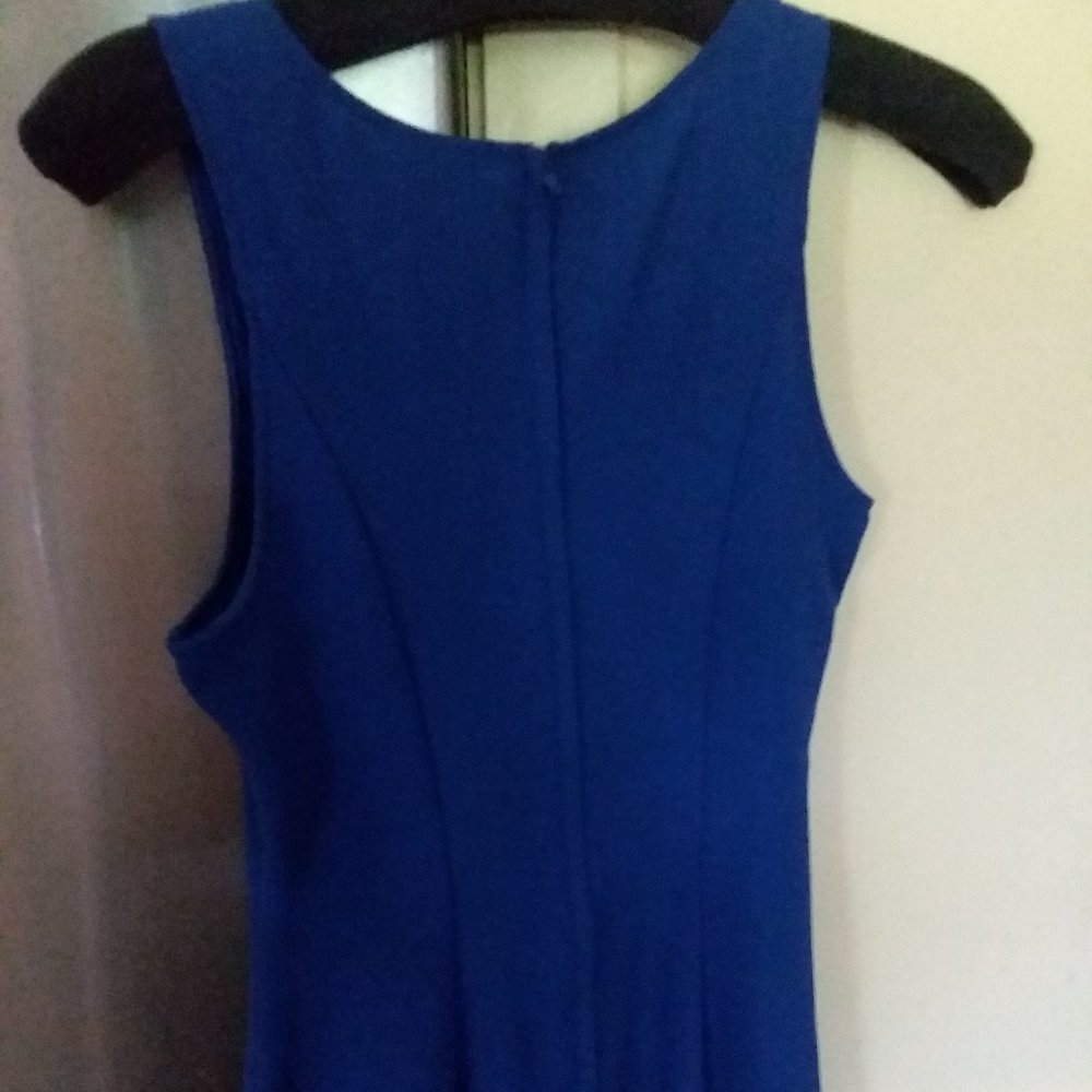 Royal Blue HM Divided Mini Dress Fit and Flare